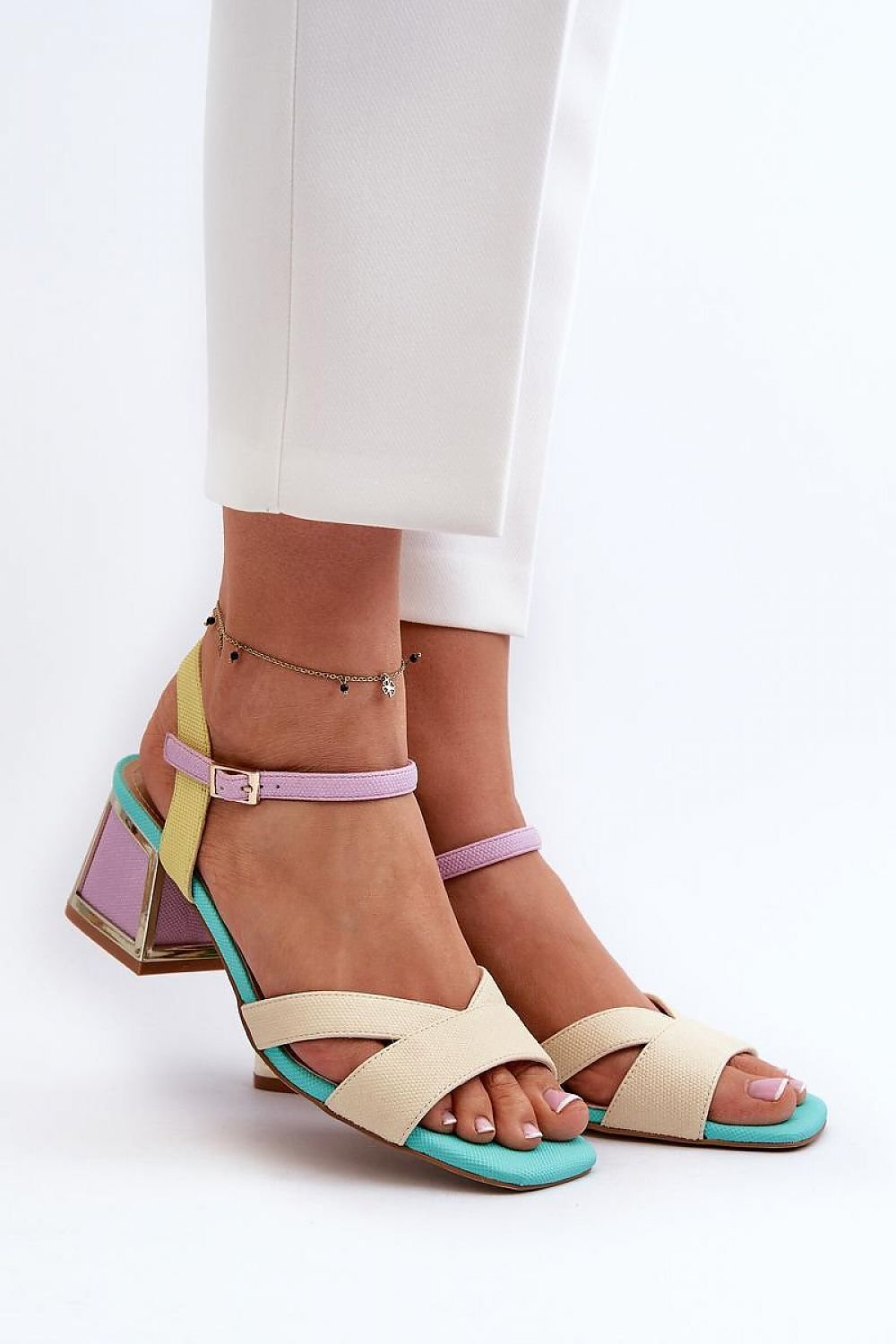 Heel sandals model 196969